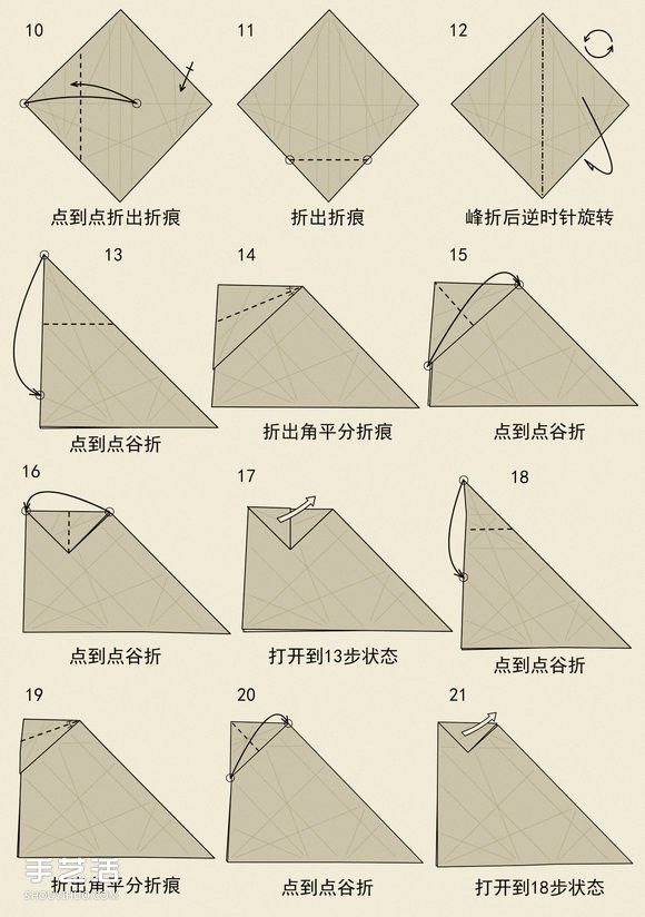 十二生肖牛的折法图解 手工折纸生肖牛步骤图