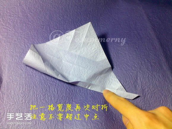 焰尾方块猫折纸教程 折纸方块猫的折法图解