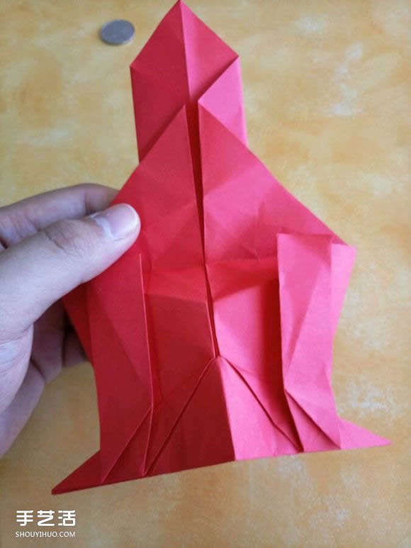 超复杂狗狗的折纸方法图解 附带整形步骤