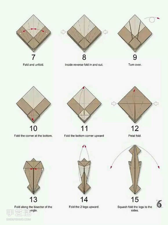 折纸白鹭的方法详细图解 立体白鹭的折法步骤