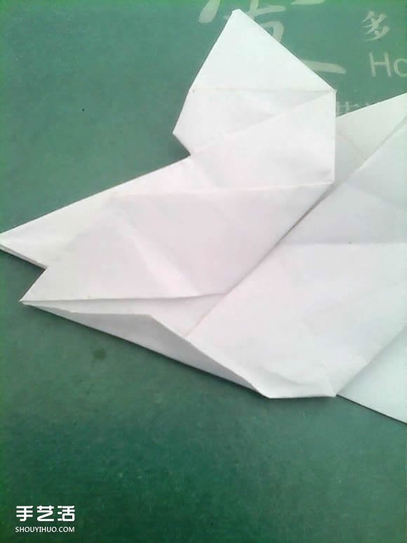 神谷哲史天马折纸教程 复杂立体天马折法图解