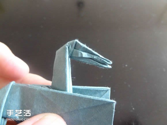 西方龙折纸教程图解 折纸带翅膀龙的方法步骤