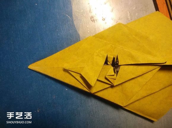 中村枫虎的折纸教程 详细立体老虎的折纸图解