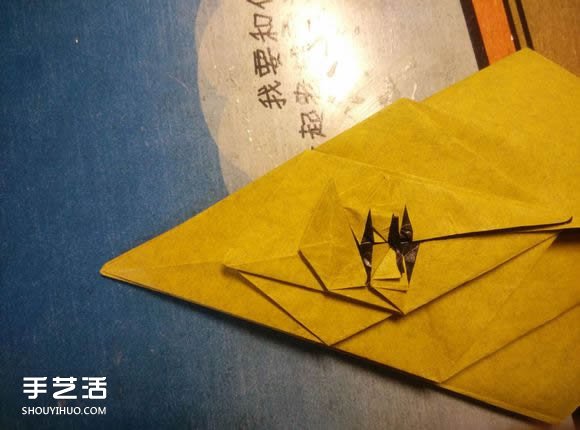 中村枫虎的折纸教程 详细立体老虎的折纸图解