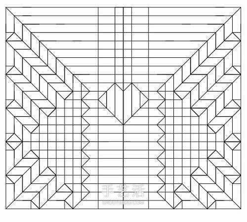 蛇腹蝴蝶的折法图解 折纸美丽蝴蝶的方法教程