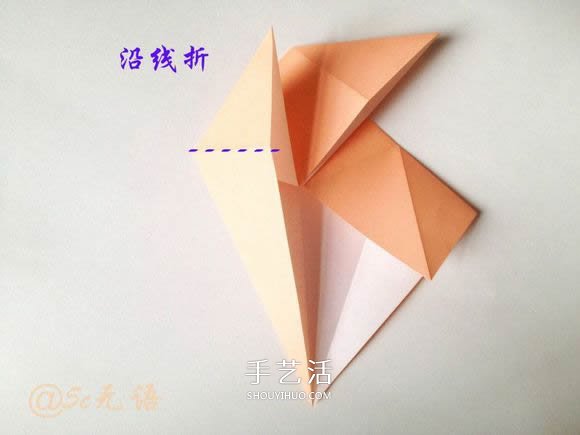 立体老鼠折纸图解教程 逼真小老鼠的折法步骤