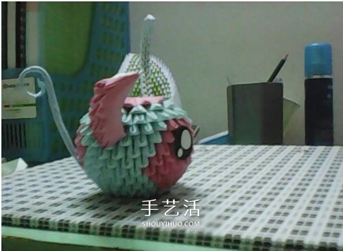 三角插小怪物手工制作 三角插卡通动物的做法