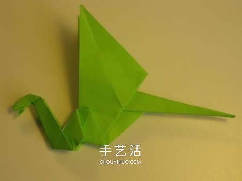 手工折纸翼龙的步骤图 翼龙的折法图解过程