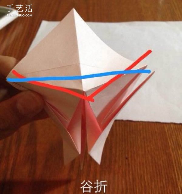 折纸贵宾犬的方法图解 立体贵宾犬的折法过程