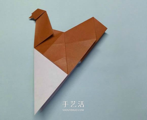 折纸母鸡的方法图解 怎么折母鸡的折法步骤