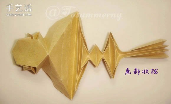 萌版孙悟空的折法图解 折纸孙大圣的方法步骤