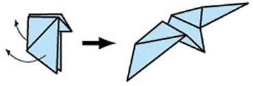 幼儿折纸大雁的教程 简单手工大雁的折法图解