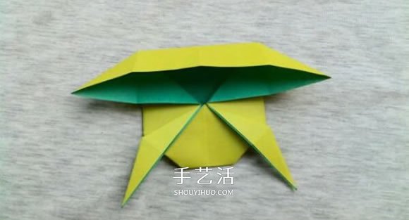 立体青蛙折纸步骤图 复杂折青蛙的方法和图片