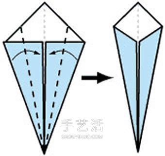幼儿手工折纸天鹅图解 纸天鹅的折法步骤图