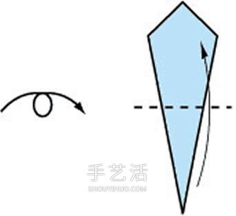 幼儿手工折纸天鹅图解 纸天鹅的折法步骤图