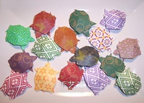小乌龟的折纸动画教程 手工折乌龟的简单方法