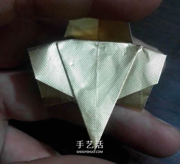 烟盒纸废物利用 手工折纸立体猫头鹰图解步骤