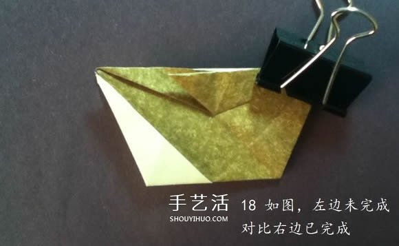 把猫猫“戴”身边！猫头戒指的折纸方法图解
