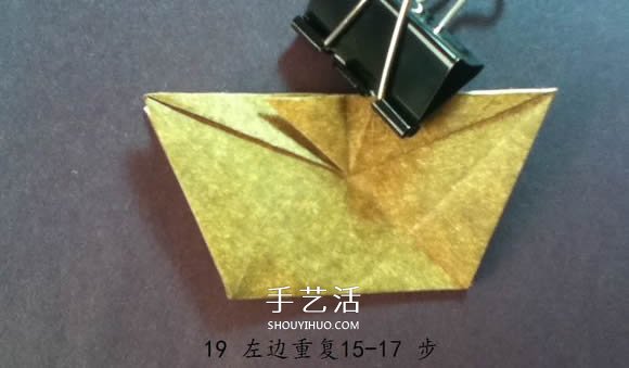 把猫猫“戴”身边！猫头戒指的折纸方法图解