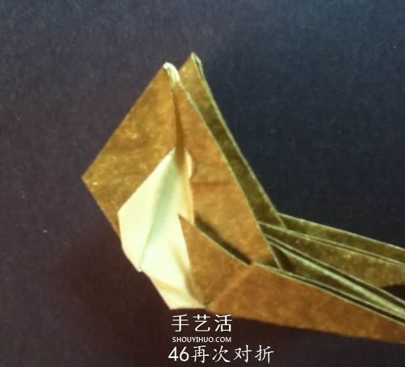 把猫猫“戴”身边！猫头戒指的折纸方法图解