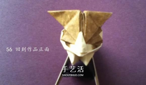 把猫猫“戴”身边！猫头戒指的折纸方法图解