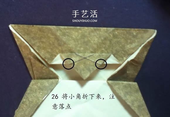 把猫猫“戴”身边！猫头戒指的折纸方法图解