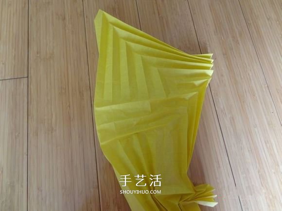 鹰的折纸教程 手工折纸展开翅膀雄鹰的步骤图