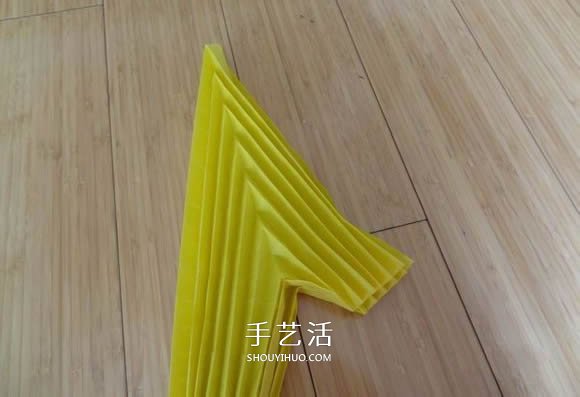 鹰的折纸教程 手工折纸展开翅膀雄鹰的步骤图