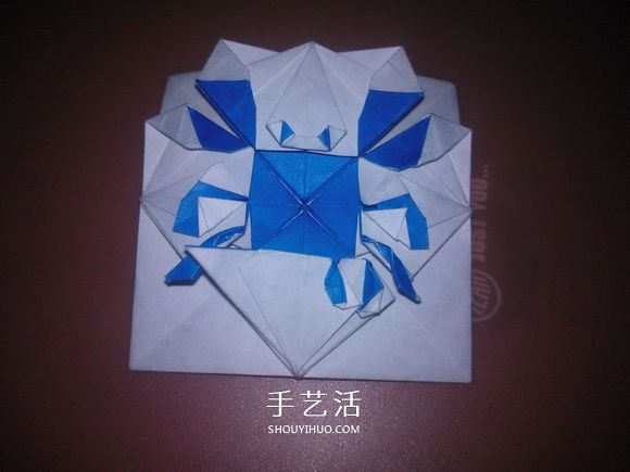 平面螃蟹怎么折图解 像画出来的小螃蟹折纸