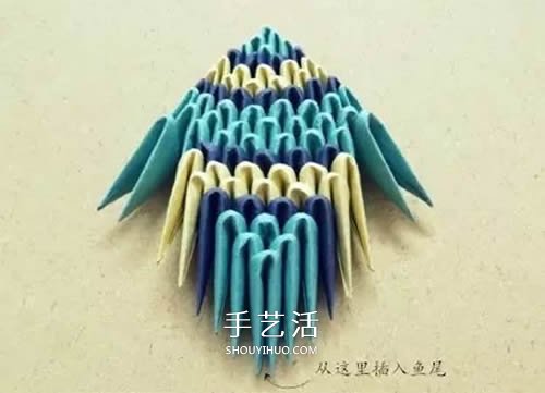 三角插小鱼折法图解 简单热带小鱼用三角插做