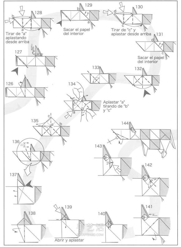 超难的方块奶牛折纸 用黑白色表现身上花纹