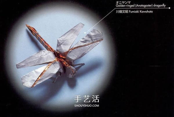 手工折纸逼真蜻蜓图解 怎么做纸蜻蜓的折法