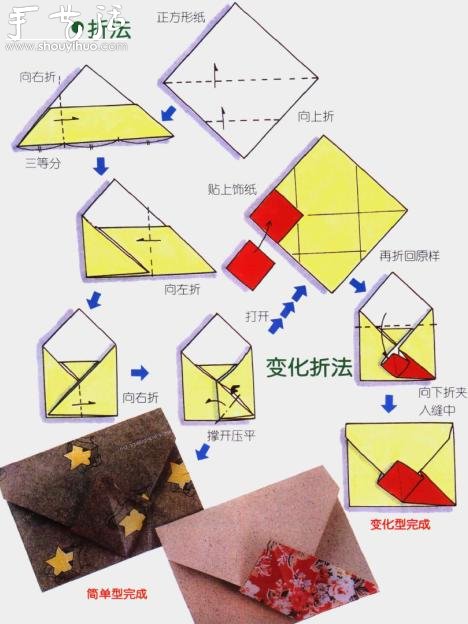 简单的信封折纸方法