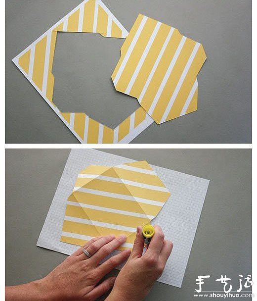 制作可爱信封的手工折纸教程