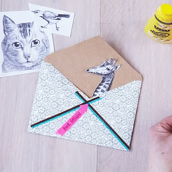 可爱动物信封小制作 为最好的朋友送去一份惊喜