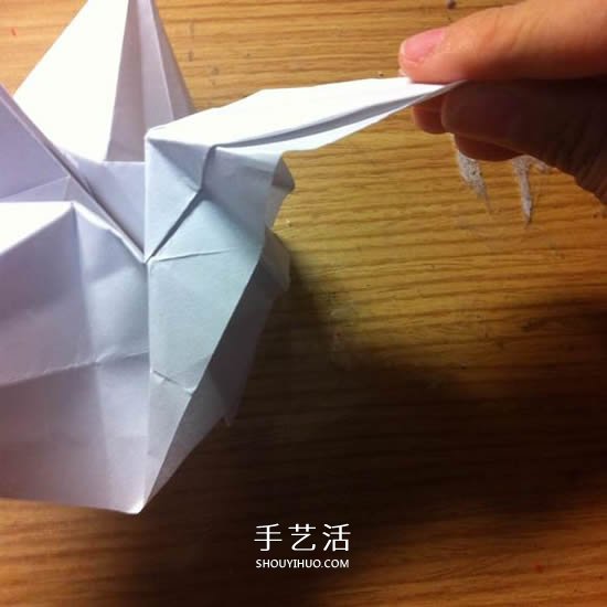 千纸鹤收纳盒怎么折 折纸可做收纳盒的千纸鹤