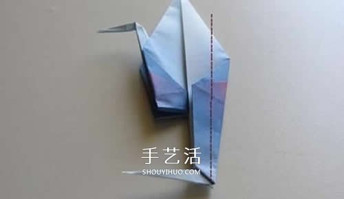 折纸千纸鹤的步骤小改造 简单折出立体丹顶鹤