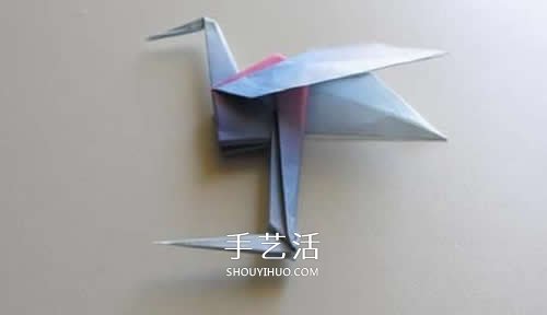 折纸千纸鹤的步骤小改造 简单折出立体丹顶鹤