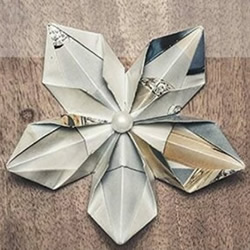 折纸五角星花图解 五角星花的折法详细步骤
