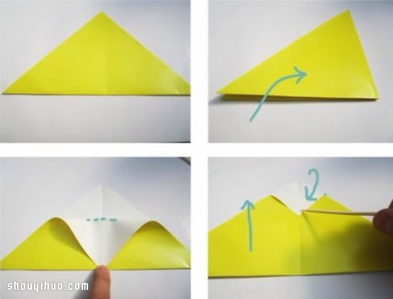 折纸星星的折法图解 手工折纸花朵方法步骤