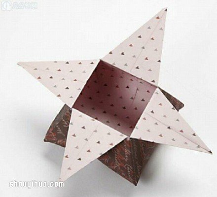 折纸花篮的步骤图解 手工折纸花篮的折法