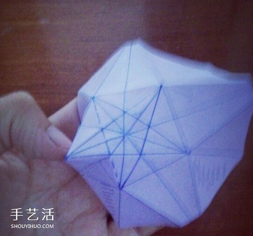 复杂立体五角星的折法 有难度的星星折纸图解
