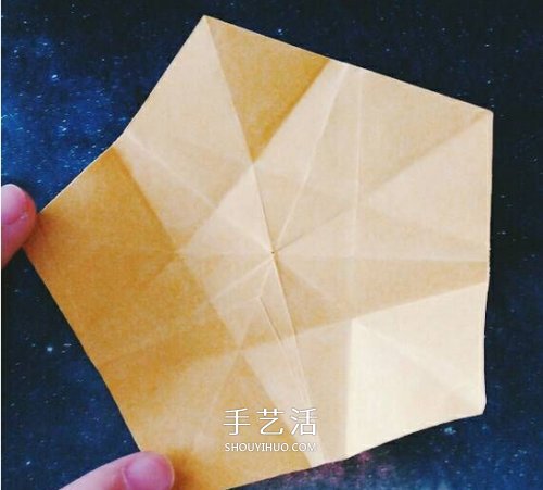 立体小星星的折法图解 漂亮五角星怎么折教程