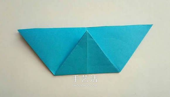五个角的星星折纸图解 内外双五角星星的折法