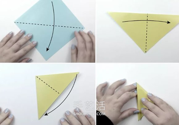 儿童折纸五角星的简单方法图解教程