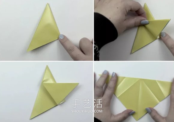 儿童折纸五角星的简单方法图解教程