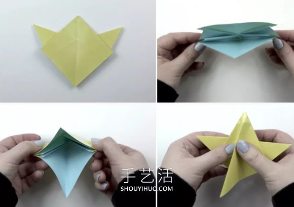 儿童折纸五角星的简单方法图解教程