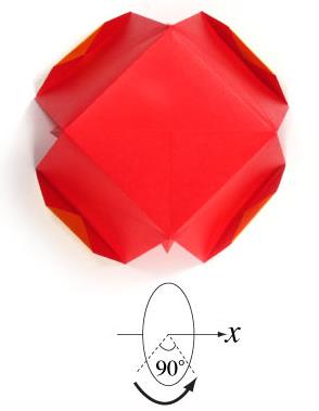 带爱心纸盒子的折法 有四个心形收纳盒的折法
