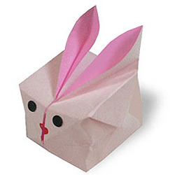 小兔子盒子折纸图解教程