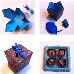 如何折纸盒 方形带盖子纸盒的折法手工制作